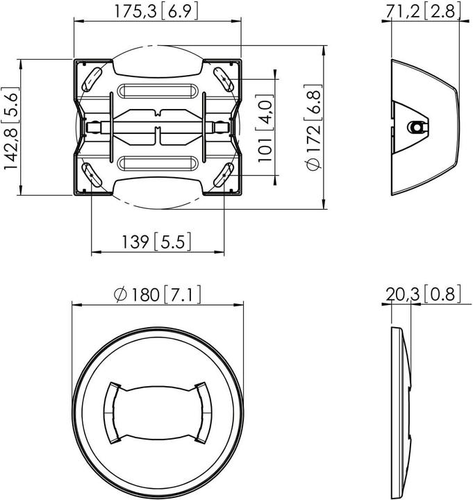 Produktbild Vogels Puc1060 (Adapter- / Montageplatten)