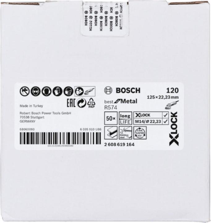 Produktbild Bosch Professional Zubehör PRO R574 X-Lock Fiberscheibe, 125 mm, G120 (120)