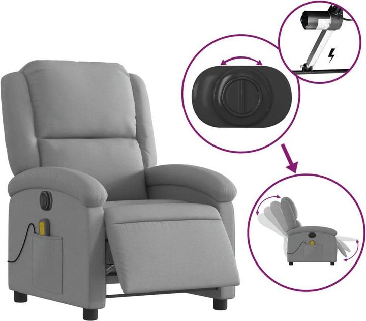 Image du produit vidaXL elektrischer Massagesessel