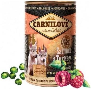 Immagine prodotto Carnilove Cibo umido per cuccioli di cane, salmone e tacchino (Cucciolo + gattino, 1 pz., 400 g)