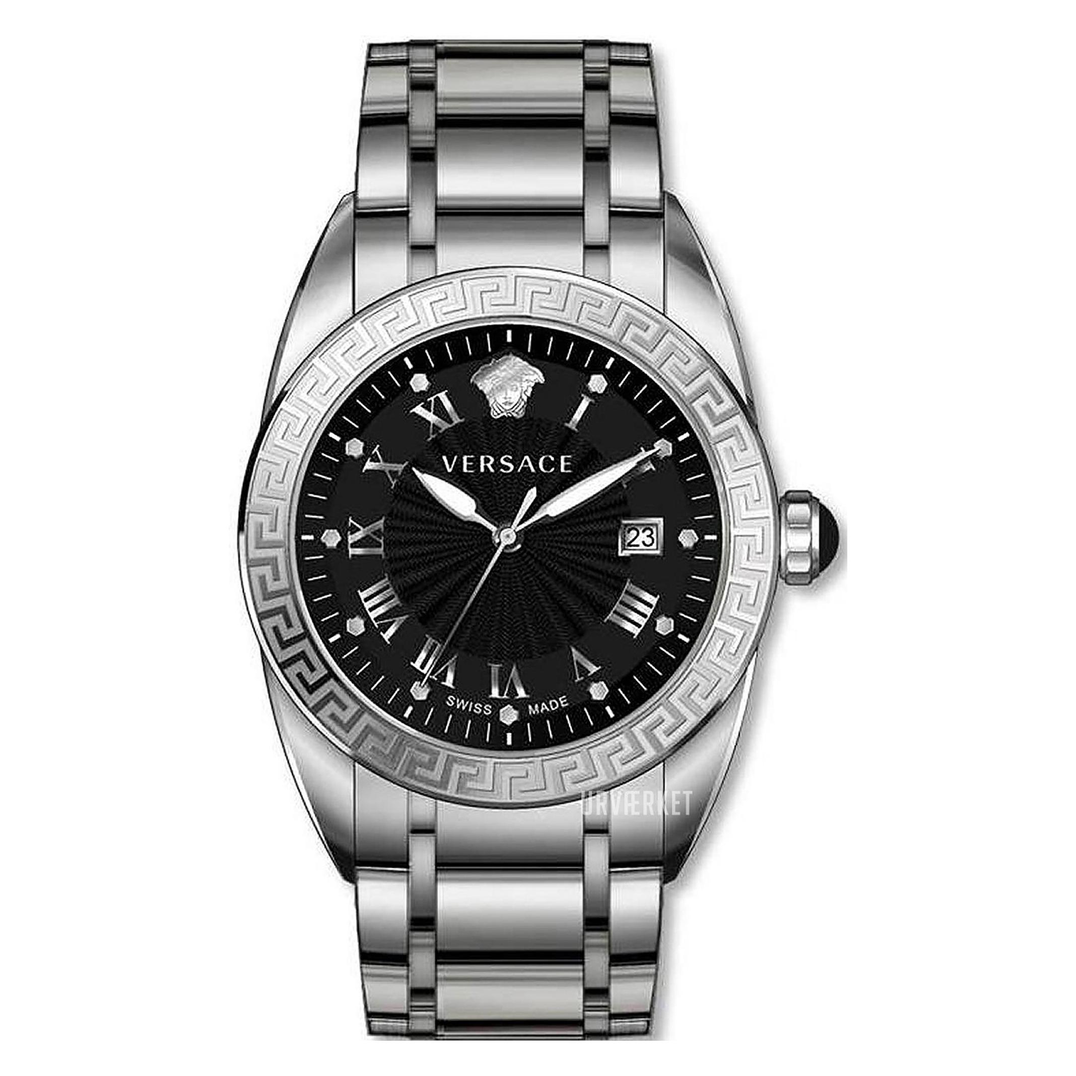 Versace, Armbanduhr, VFE050013, Silber, (Analoguhr, 42 mm)