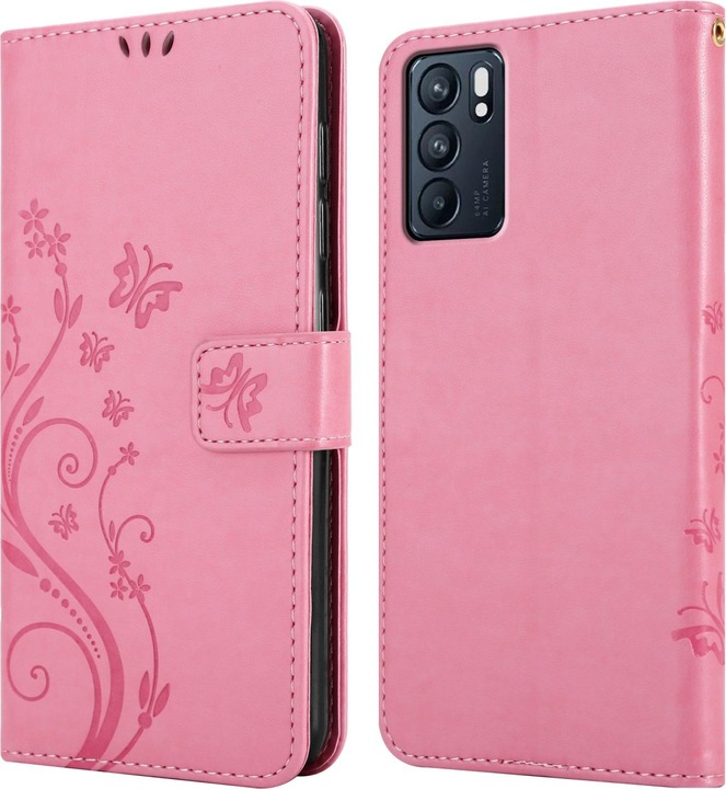 Produktbild Cadorabo Flower Book Hülle (Oppo Reno 6 5G)