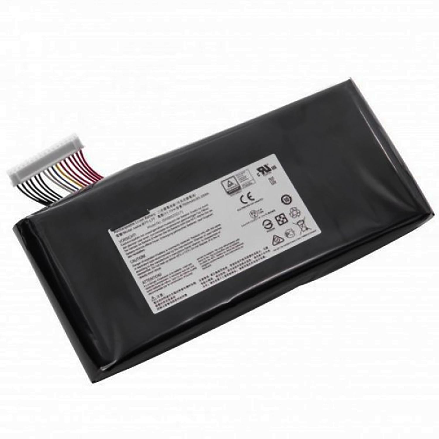 AGI Akku kompatibel mit MSI GT80 2QC-221CN (7500 mAh), Notebook Akku, Schwarz