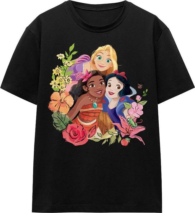 Immagine prodotto Disney Princess Maglietta Rapunzel Moana Biancaneve Bouquet Adulto Unisex (L)