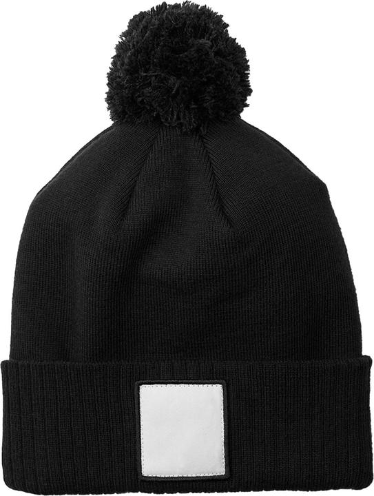 Actual product image Beechfield Pom Pom Appliqué Patch Beanie (One size)