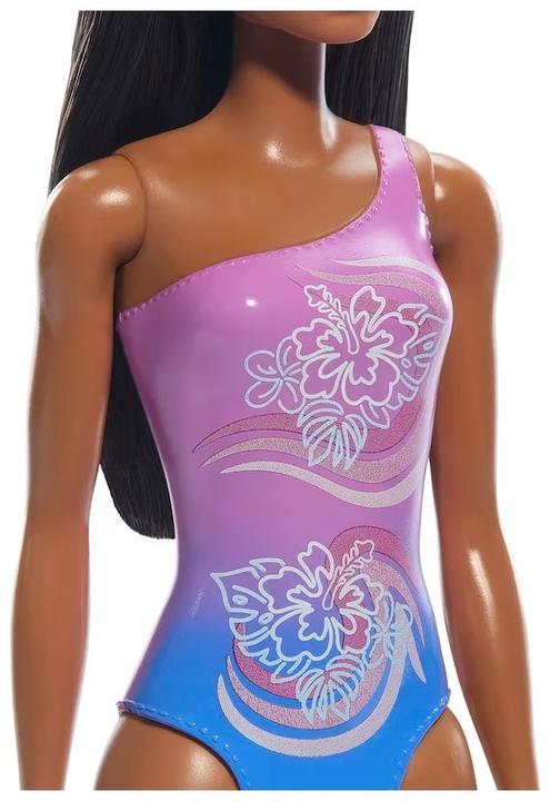 Immagine prodotto Barbie Mattel Κούκλα Beach Costume da bagno blu-viola για 3+ ετών HPV20