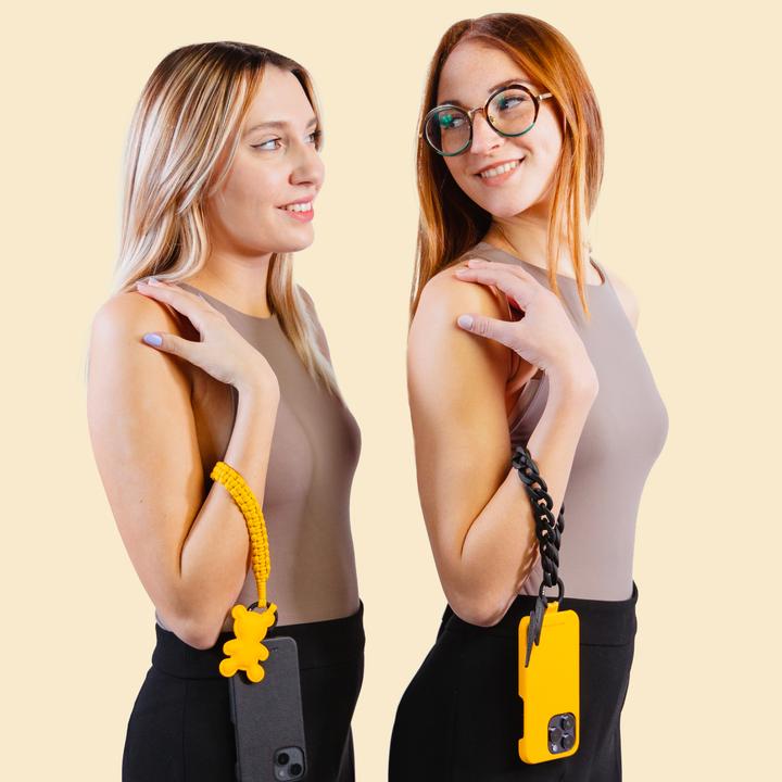 Image du produit SBS case&me Amelie Teddy Eco Leather charm yellow (Similicuir (PU), Chlorure de polyvinyle (PVC))