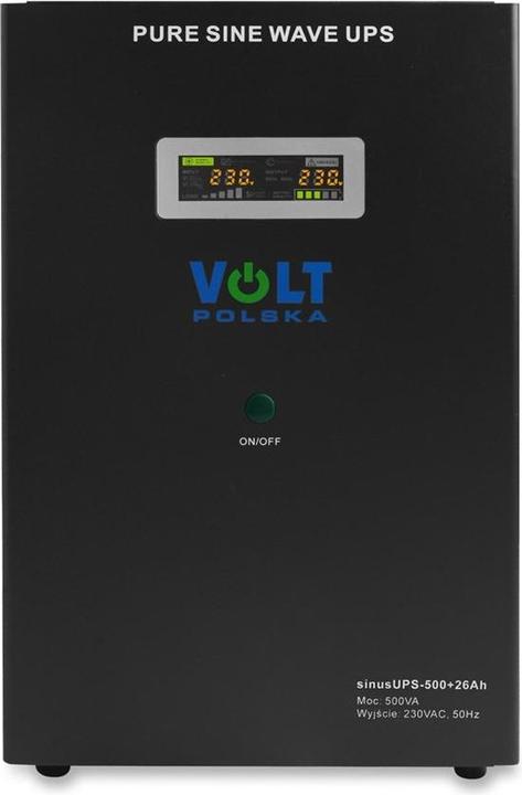 Actual product image No Name Uninterruptible power supply SINUS UPS 500 + 26Ah (300/500W) (1 5m cable) (300 VA, 500 W, Line-interactive UPS)