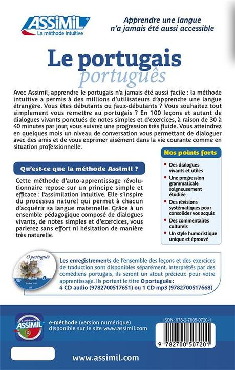 Produktbild Le portugais português : débutants & faux-débutants, B2 (Französisch, Luna José-Luis de, Freire-Nunes Irêne, 2016)