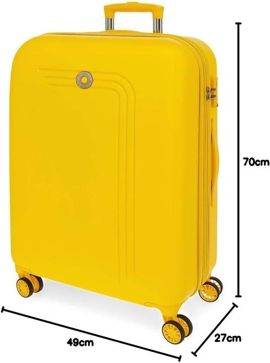 Actual product image Movom Medium Expandable Cabin Case with Combination Lock and Multidirectional Wheels (72 l)