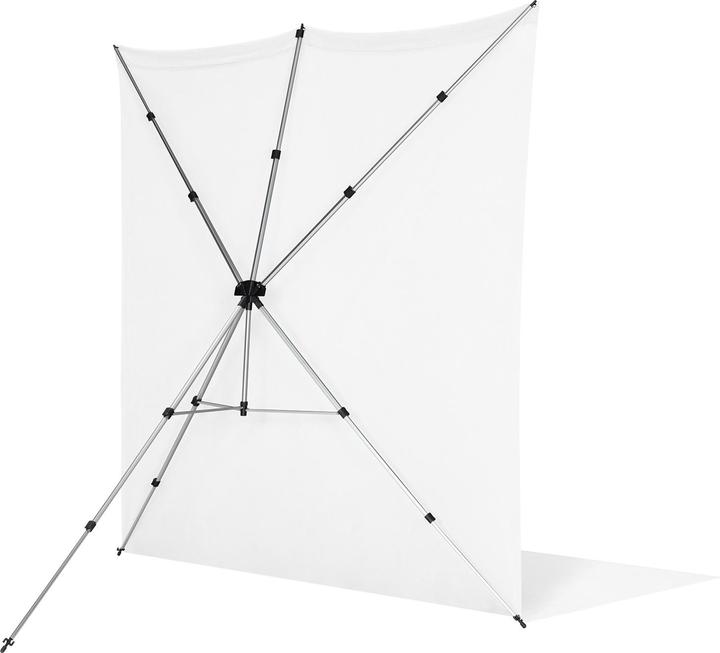 Productafbeelding Westcott X-Drop Pro - High-Key White (8' x 13') kreukherstellende achtergrondkoffer, 2,4 x 4 m (240 cm)