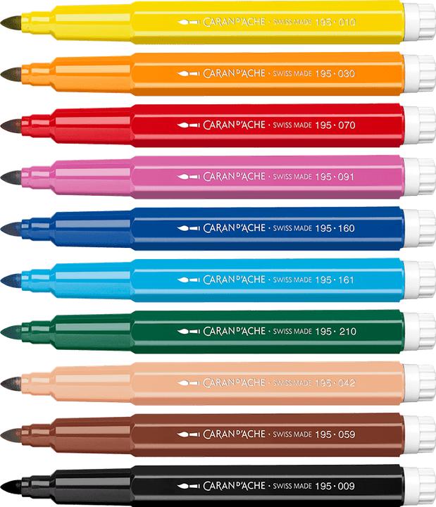 Immagine prodotto Caran d'Ache Swisscolor Maxi Fasermaler Kartonschachtel (10 x)