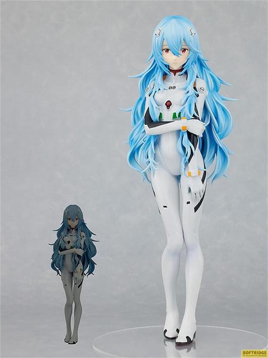 Actual product image Good Smile Company Rebuild of Evangelion Pop Up Parade XL PVC Statue Rei Ayanami: Long Hair Ver. 38 cm