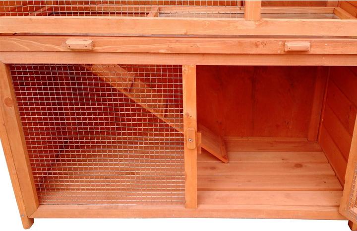 Produktbild HTI-Living Kleintierstall aus Holz in Braun, ideal für Kaninchen