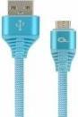 Produktbild Gembird CC-USB2B-AMMBM-2M-VW USB Kabel USB 2.0 Micro-USB B USB A Blau (2 m, USB 2.0)