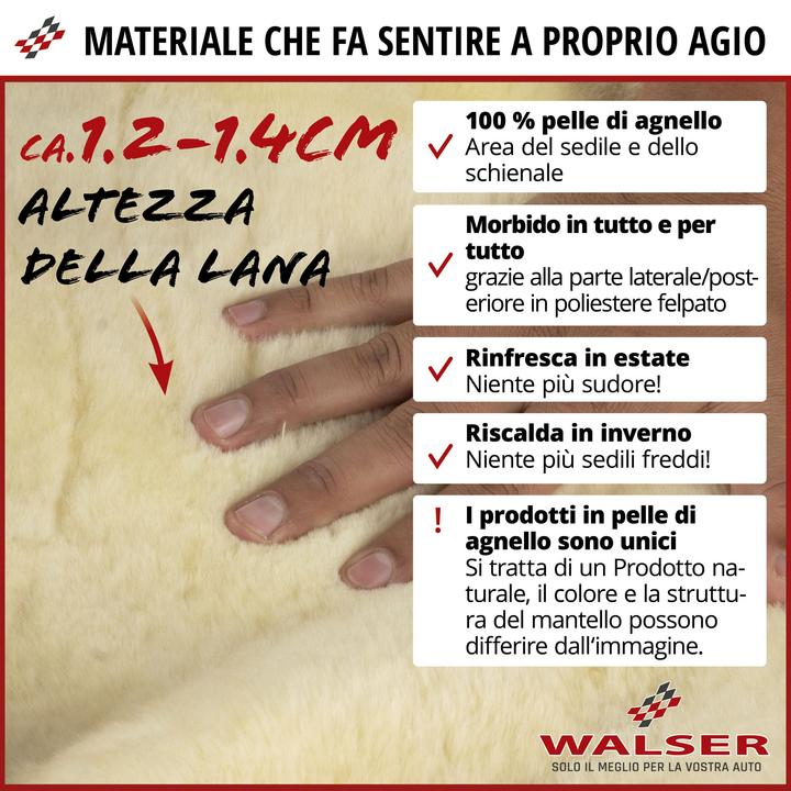 Nährwerte und Zutaten CarComfort Auto-Sitzbezug Lammfell Trish, Lammfellbezug-Auto, Autositzfell, Auto Fell