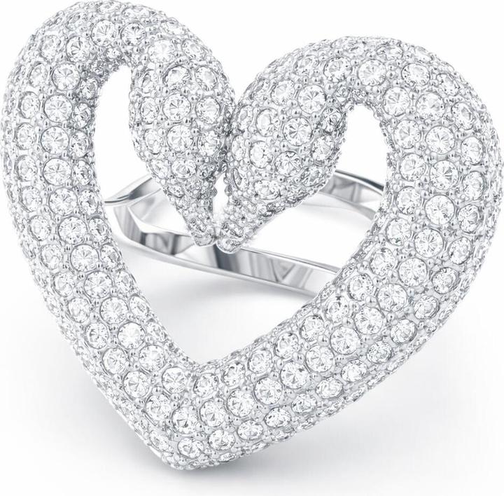 Produktbild Swarovski Una Cocktail Heart Ring Silber (60)