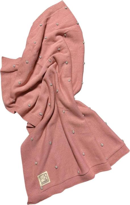 Actual product image Kaiser Baby Baby blanket Knots rose/knots cream 80 x 100 cm (80 x 100 cm)