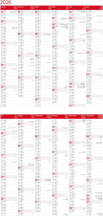 Image du produit Magie des Lichts Kalender 2026 - 30x30 (30 x 30 cm, Couverture rigide, Anglais, Français, Italien)