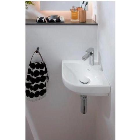 Thumbnail - Villeroy & Boch, Waschbecken, V&B Eck-Handwaschbecken SUBWAY 3.0 320mm Schenkell. o ÜL m HL we C+ (395 mm, 345 mm)