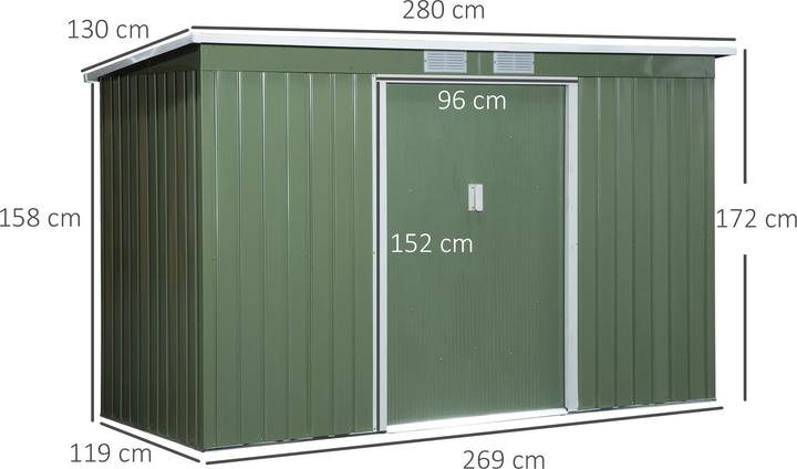 Actual product image Outsunny Geräteschuppen