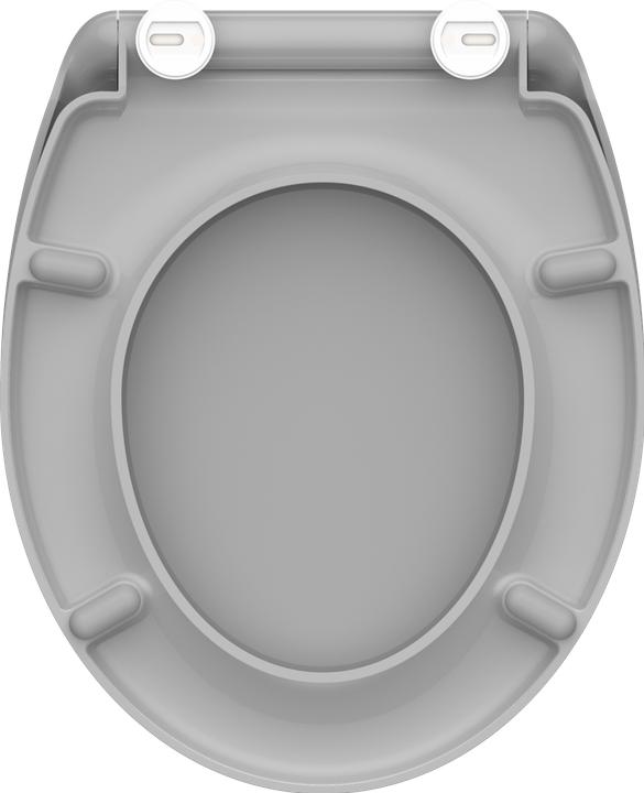 Immagine prodotto Schütte Sedile WC Duroplast Sedile WC GRIGIO Meccanismo di chiusura morbida Sgancio rapido 82302-A Grigio