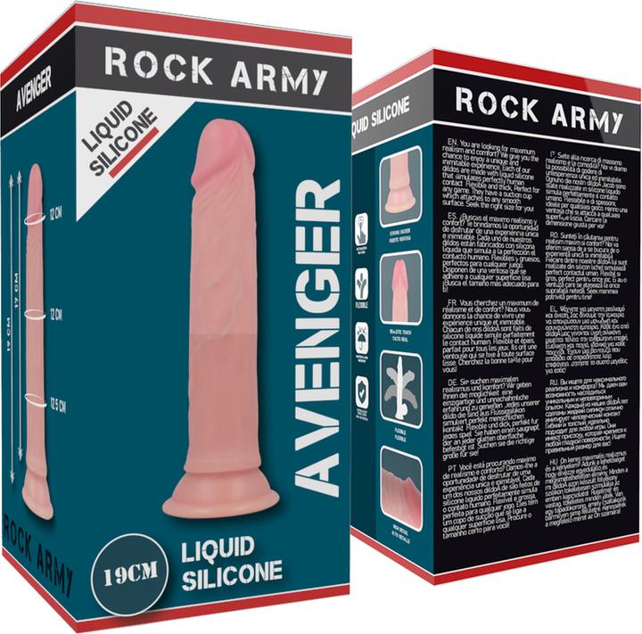 Image du produit Rock Army ROCKARMY - HARNESS + SILICONDILDO FLUIDE PREMIUM AVENGER 19 CM -O- 3.98 CM