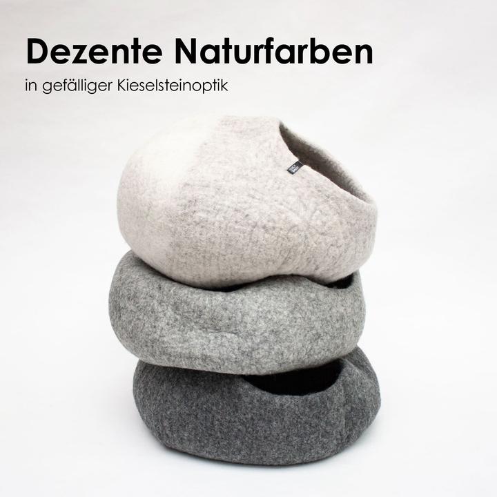 Actual product image LucyBalu PEBBLE KatzenhÃ¶hle aus Filz (Cat)