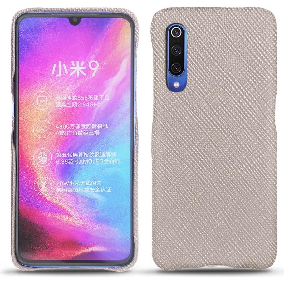 Noreve Lederschutzhülle (Xiaomi Mi 9), Smartphone Hülle, Beige