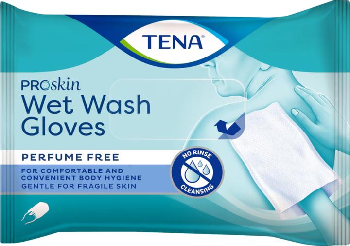 Produktbild Tena Wet Wash Gloves (8 x, Normal)