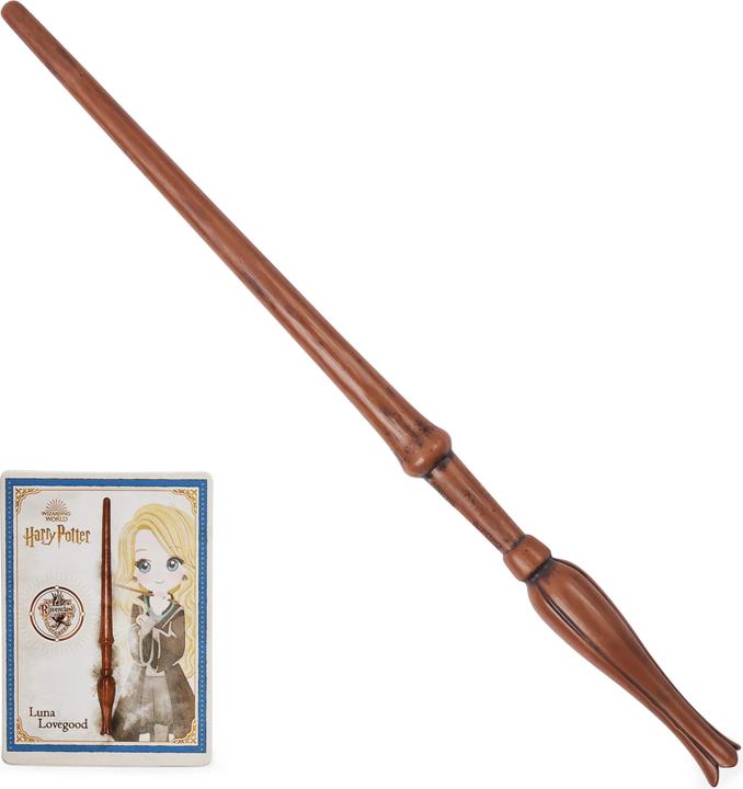 Spin Master Wizarding World Harry Potter - Authentique baguette magique de Luna Lovegood en plastique avec
