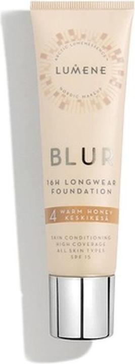 Lumene 16h Longwear Blur Foundation SPF 15 mit Arctic Cloudberry 30ml 4 Warm Honey (Warm Honey)