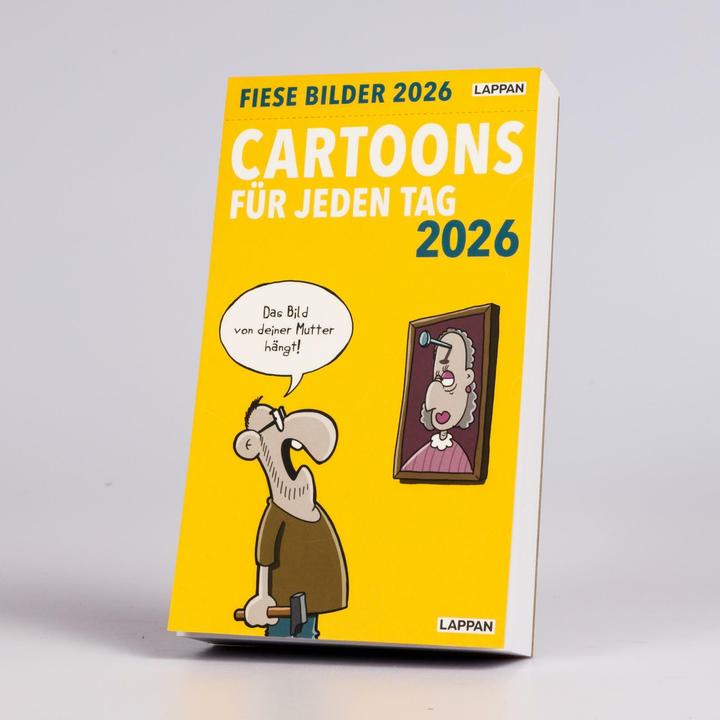Actual product image Fiese Bilder Cartoons für jeden Tag 2026: Tagesabreisskalender