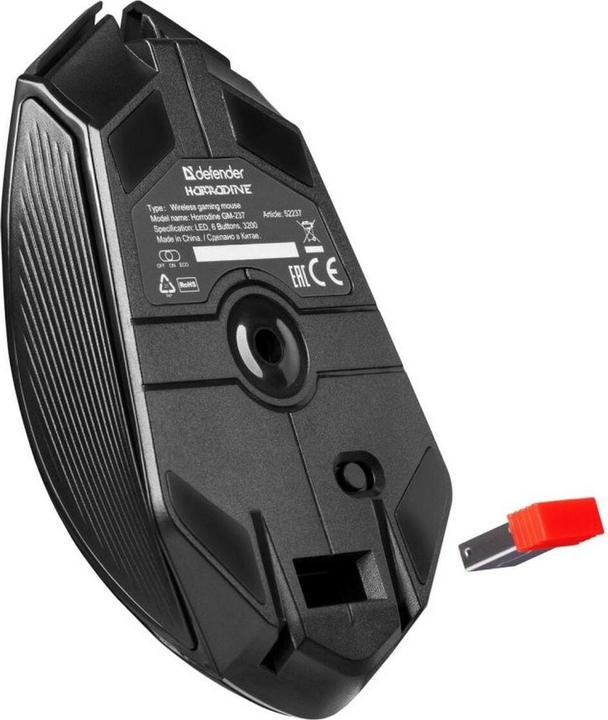 Actual product image Defender MYSZ GM-237 HORRODINE RF 3200dpi 6P CZARNA (Wireless)