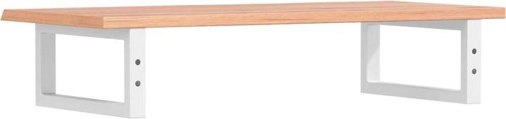 Actual product image vidaXL Washbasin top Shelf support Wall bracket Wooden top Steel solid wood