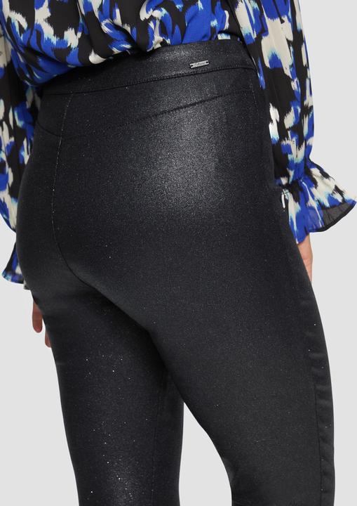 Actual product image S.Oliver Leggins Leggings in glänzender Optik mit verdecktem Reissverschluss (Frequency band 38 (2600 MHz))