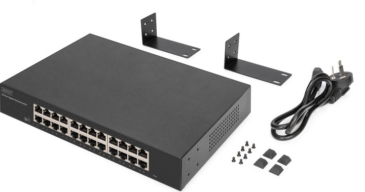 Produktbild Digitus 24-Port Gigabit Switch, 19 Zoll, Unmanaged (24 Ports)