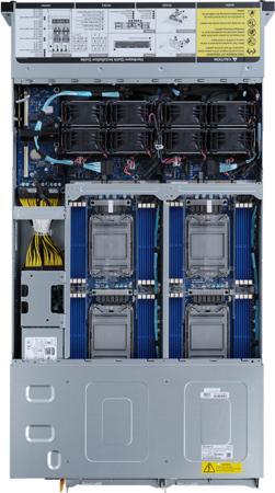 Actual product image Gigabyte GIGA-BYTE INTEL BAREBO H262-NO0 2U4N 8CPU 64XDIMM 24XHDD 8XPCIE 2X3200W 80