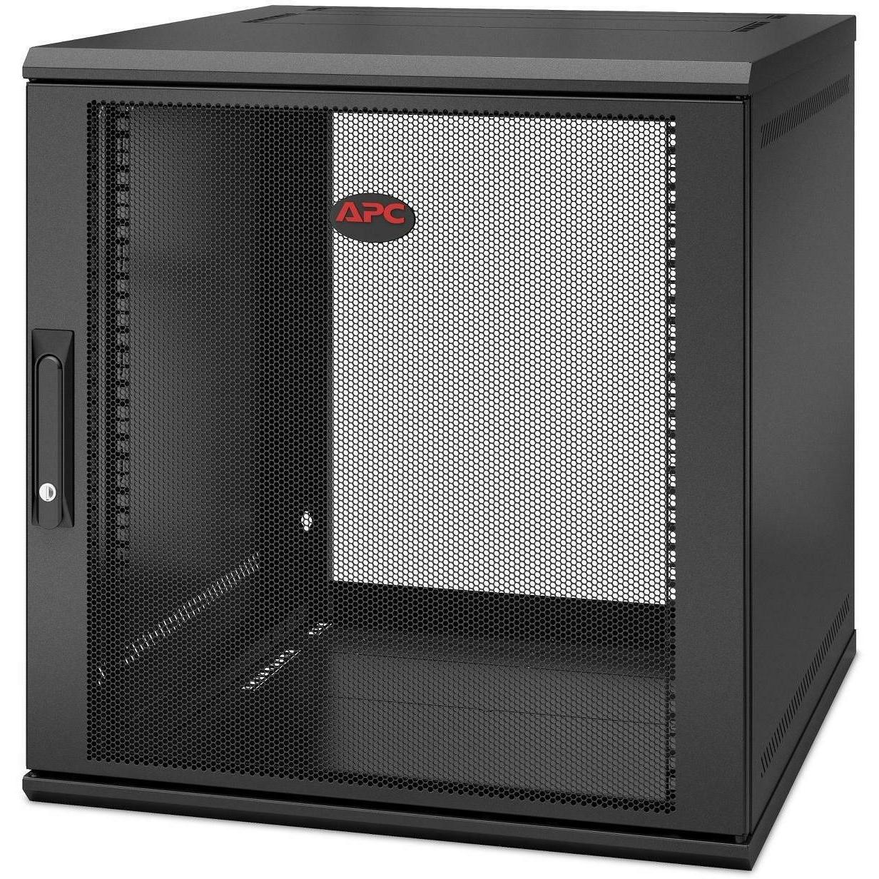 APC Wandschrank AR112SH6 19 / 12HE / Schwarz (12 HE, 19 Zoll Rack), Serverschrank, Schwarz