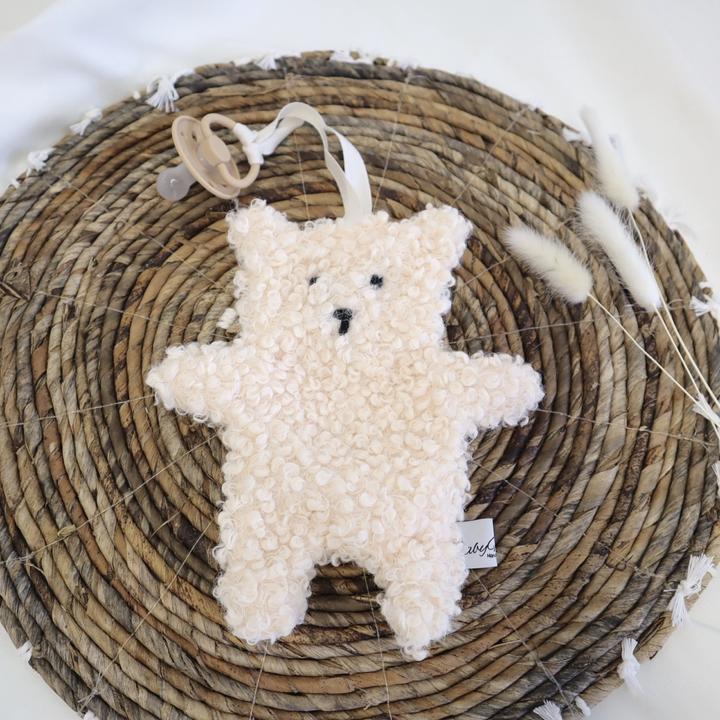 Produktbild Baby-Nest Schnullertuch Teddy Cream