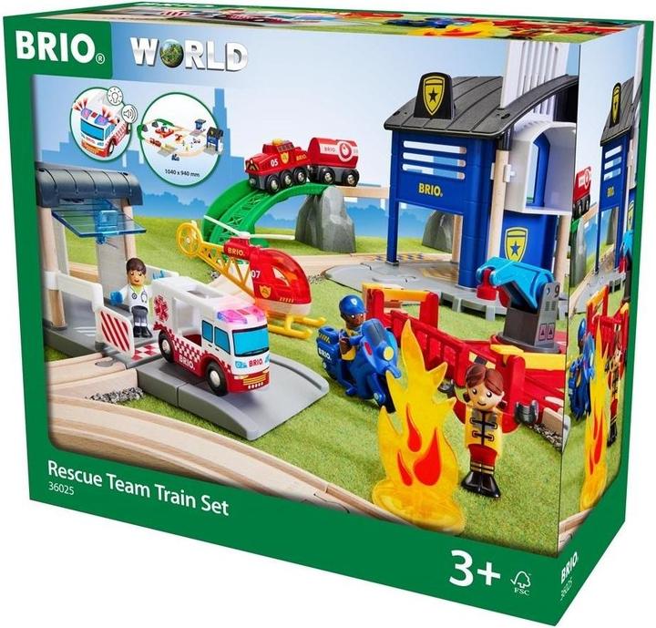 Produktbild Brio Polizei und Feuerwehr Set Deluxe