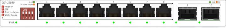 Produktbild ASUS QG-U1080 8-Port 2.5G + 2-Port 10G SFP+ Switch