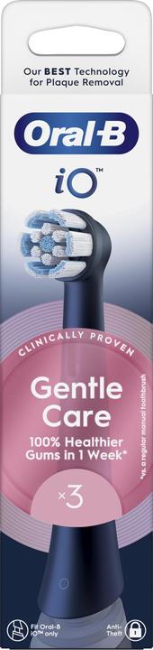 Produktbild Oral-B Oral B - iO Series Gentle Care Replacement Brush Heads - Black - 3 count (3 x)