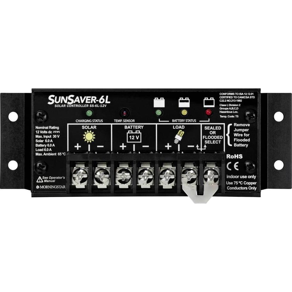 Morningstar, Controllore di carica, Sunsaver SS-6L 12V Laderegler PWM 12 V 6 A