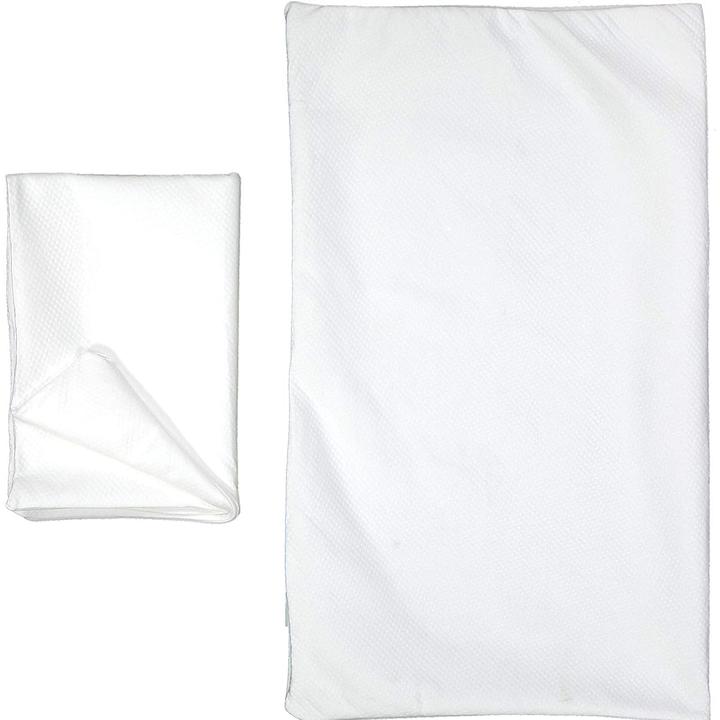 Casativo 2 wasserdichte Kissenbezüge mit Reissverschlüssen, 50 x 80 cm, Made in Italy (50 cm)