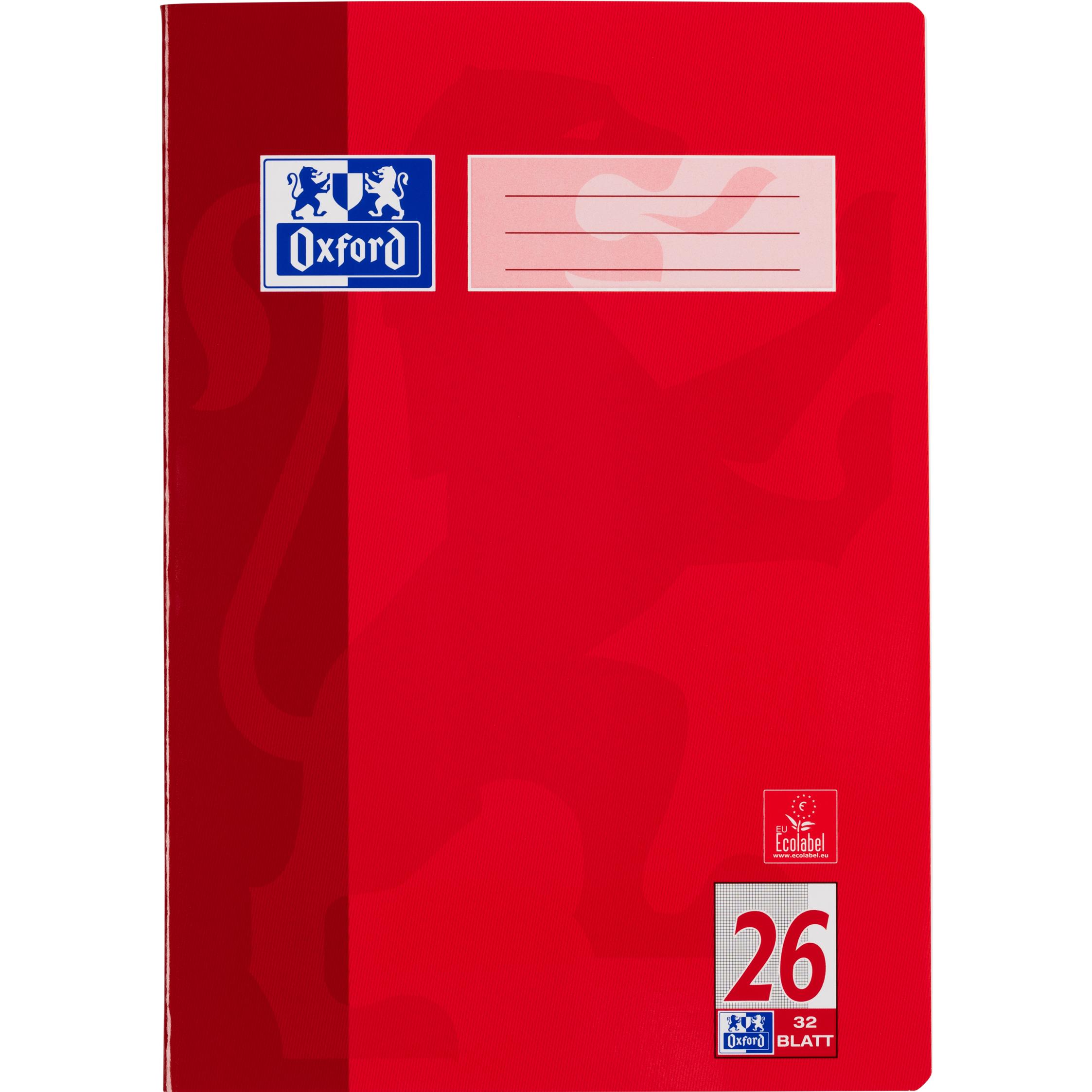 Oxford, Heft + Block, Schulheft, A4, Lineatur 26 (A4, Kariert, Harter Einband)