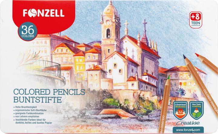 Produktbild Fonzell Farbstifte Creative in Metallschachtel (36x)