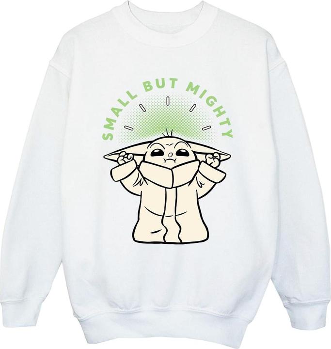 Actual product image Star Wars Girls The Mandalorian Small But Mighty Grogu Sweatshirt (140, 146)