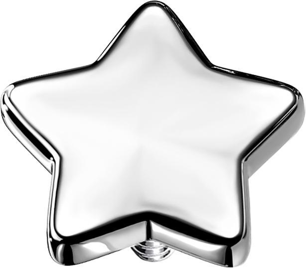 Immagine prodotto Star Piercing Ancora dermica Stella d'argento (senza ottone, Acciaio chirurgico 316L)