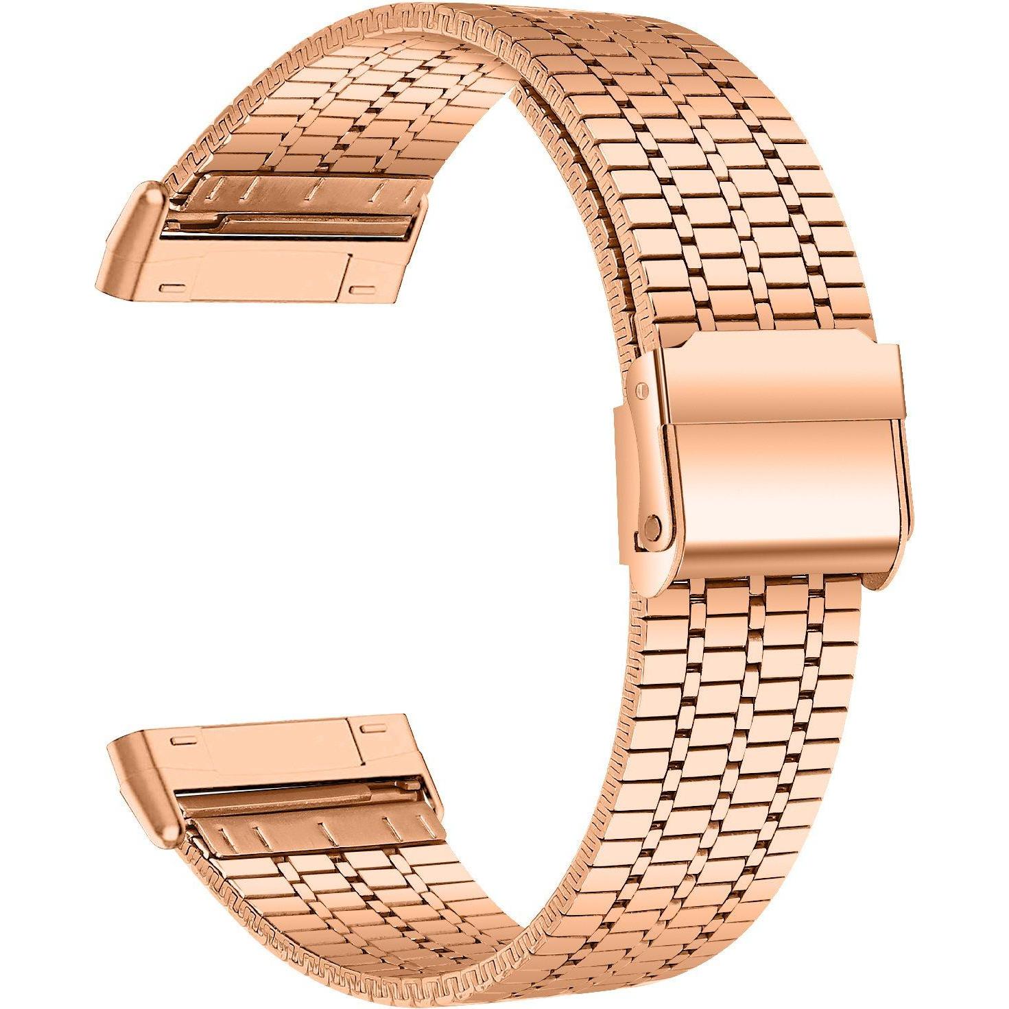 Thumbnail - Strap-it Stahlarmband (Edelstahl, Versa 3), Uhrenarmband, Gold